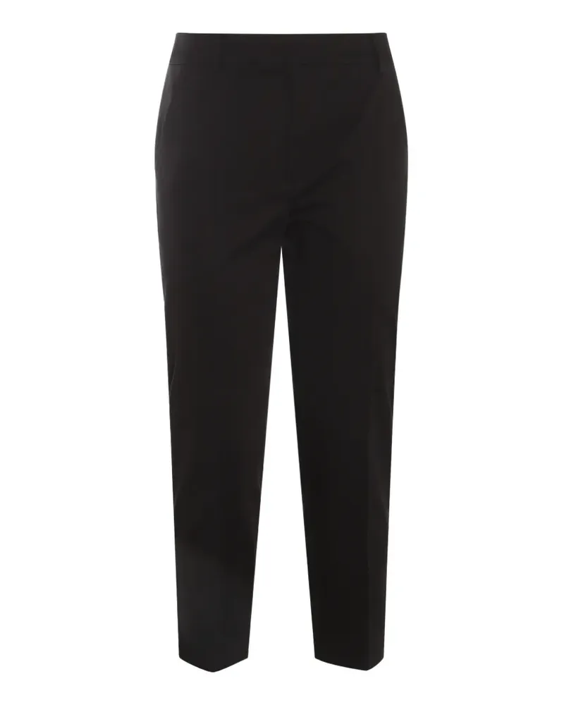 Max Mara Hose mit Gürtelschlaufen - Schwarz Schwarz