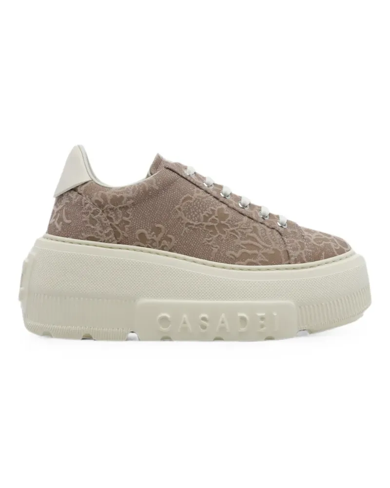 Casadei Nexus Rigel Sneakers mit Spitze - Braun Braun