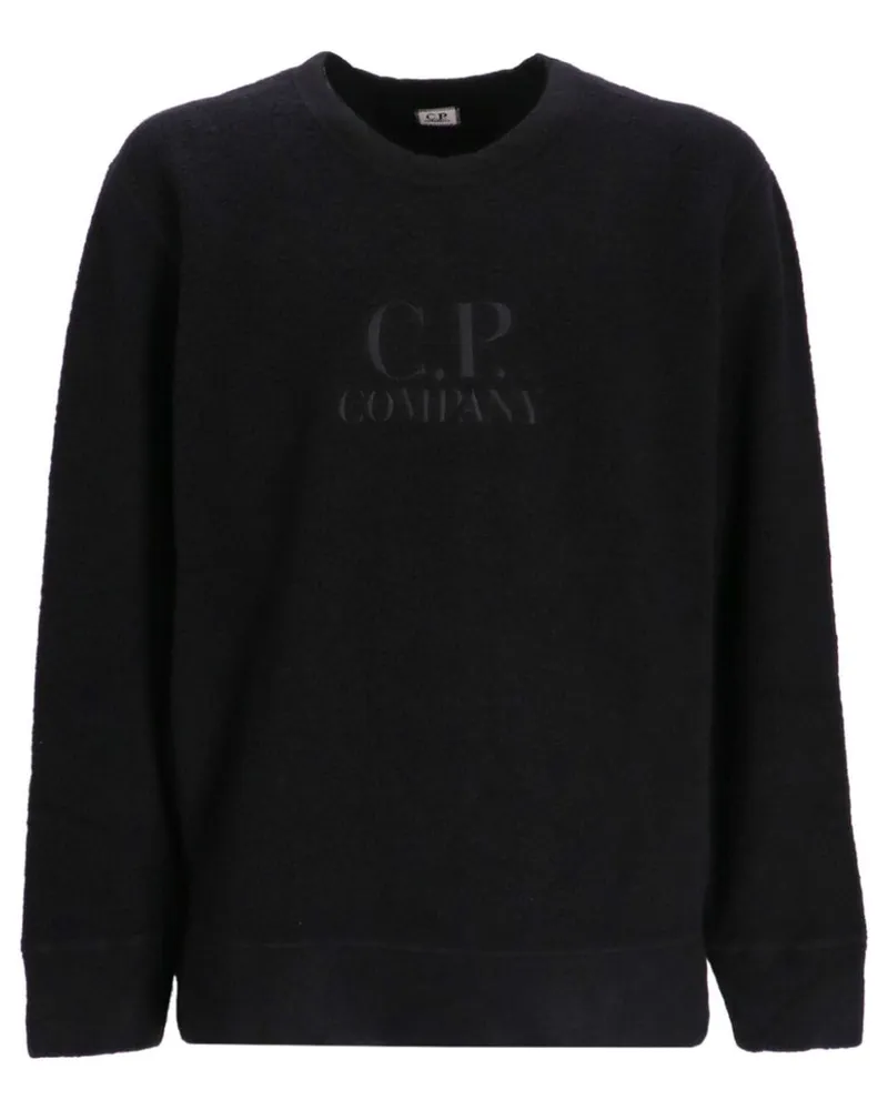 C.P. Company Sweatshirt mit Logo-Print Schwarz