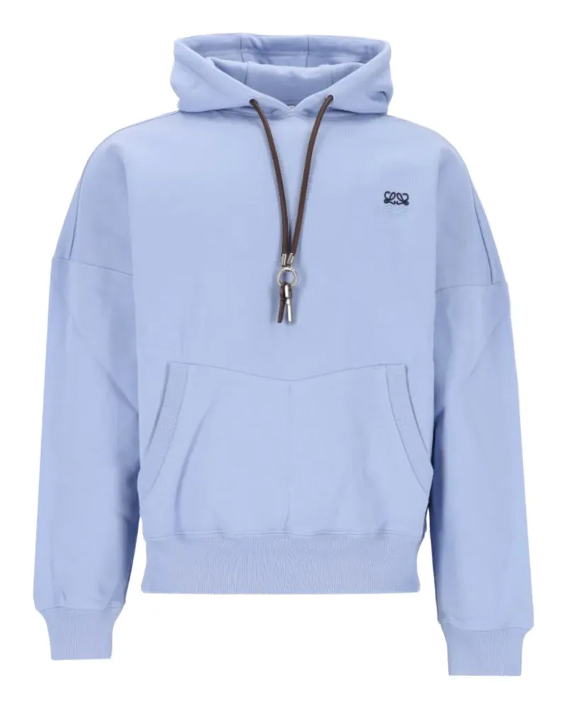 Loewe Hoodie mit Anagram-Stickerei - Blau Blau