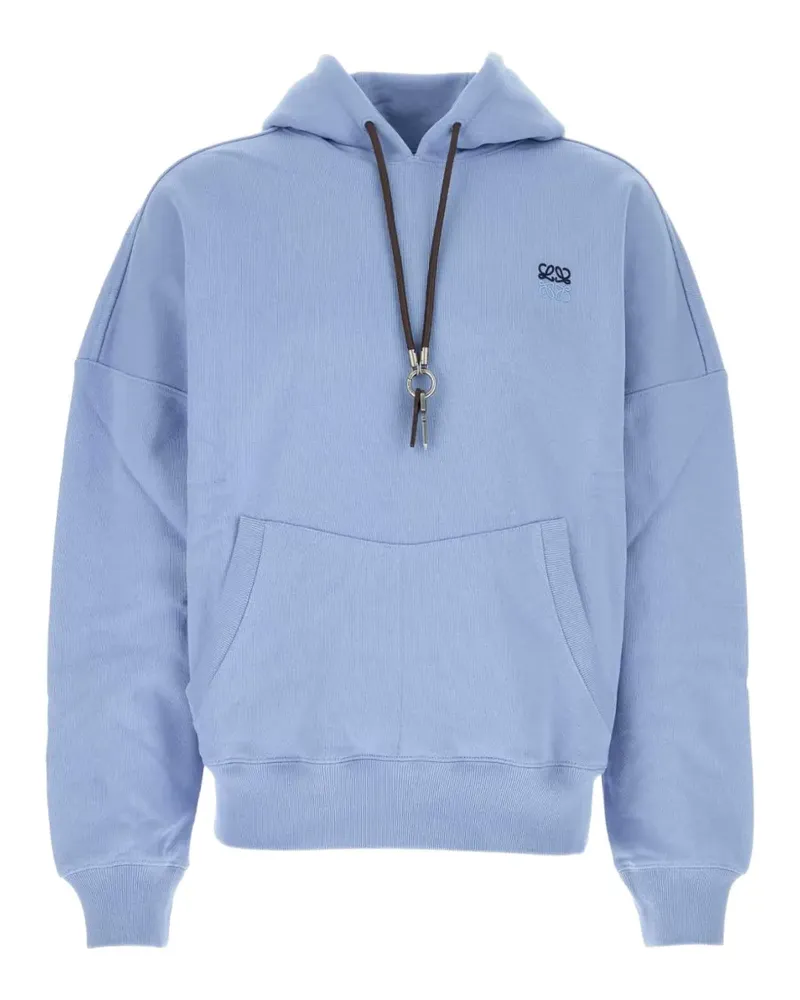Loewe Hoodie mit Anagram-Schlüsselanhänger - Blau Blau