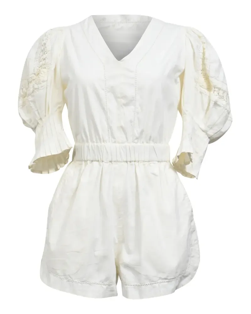 Sea Thora thread-pull romper - Nude Nude