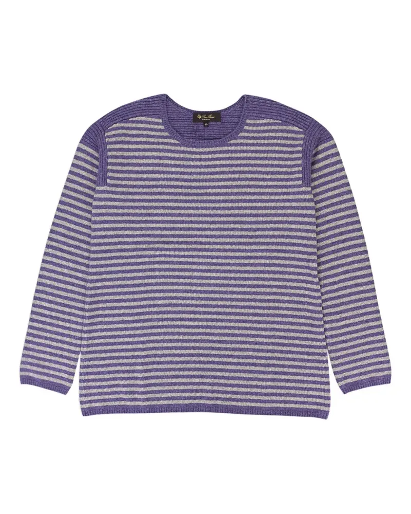 Loro Piana Gestreifter Pullover - Violett Violett