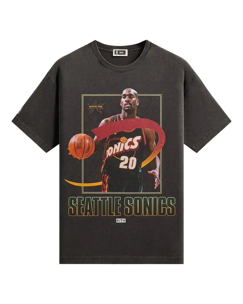 KITH x NBA Gary Payton graphic-print T-shirt - Grau Grau