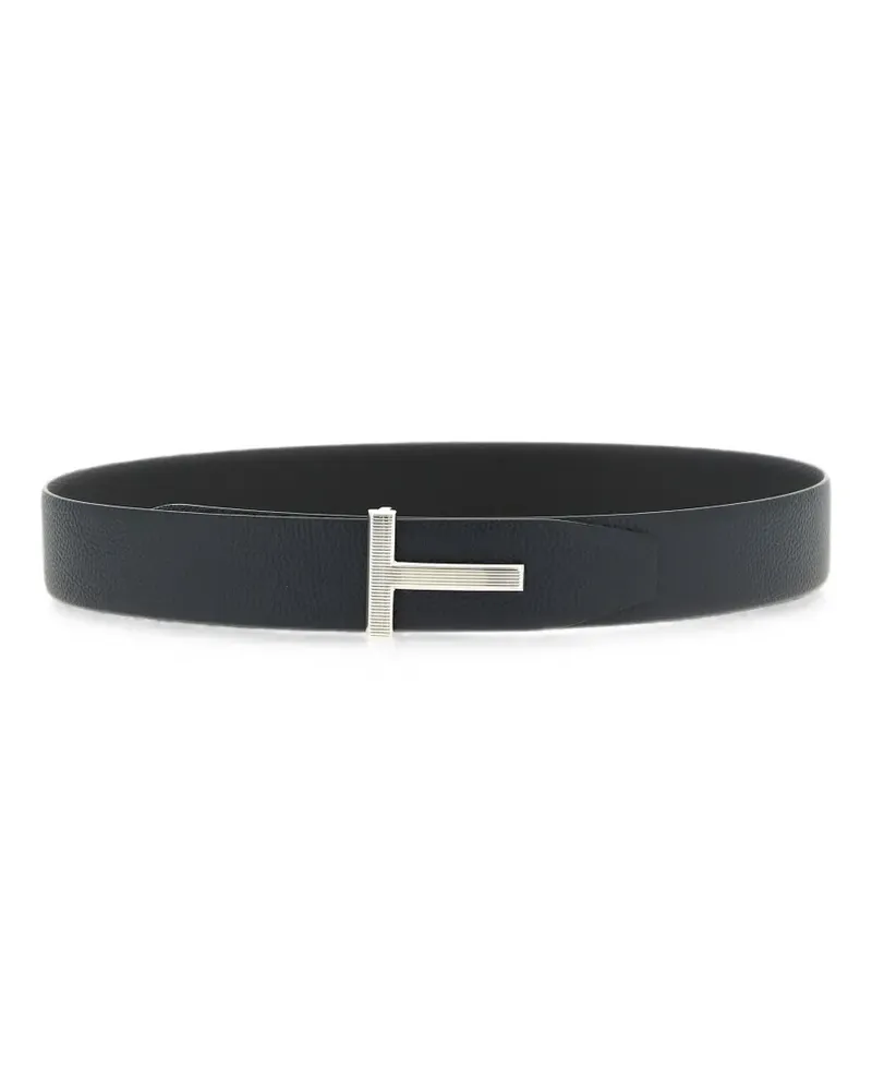 Tom Ford reversible T-logo belt - Schwarz Schwarz