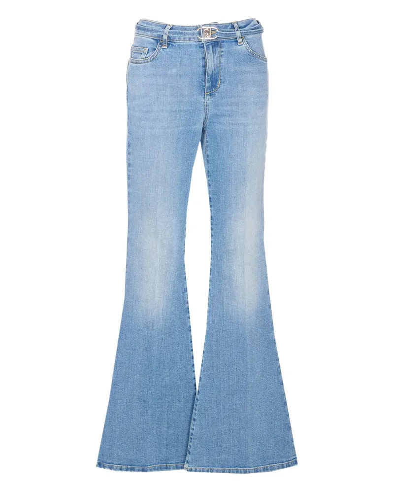 Liu Jo belt-detail flared jeans - Blau Blau