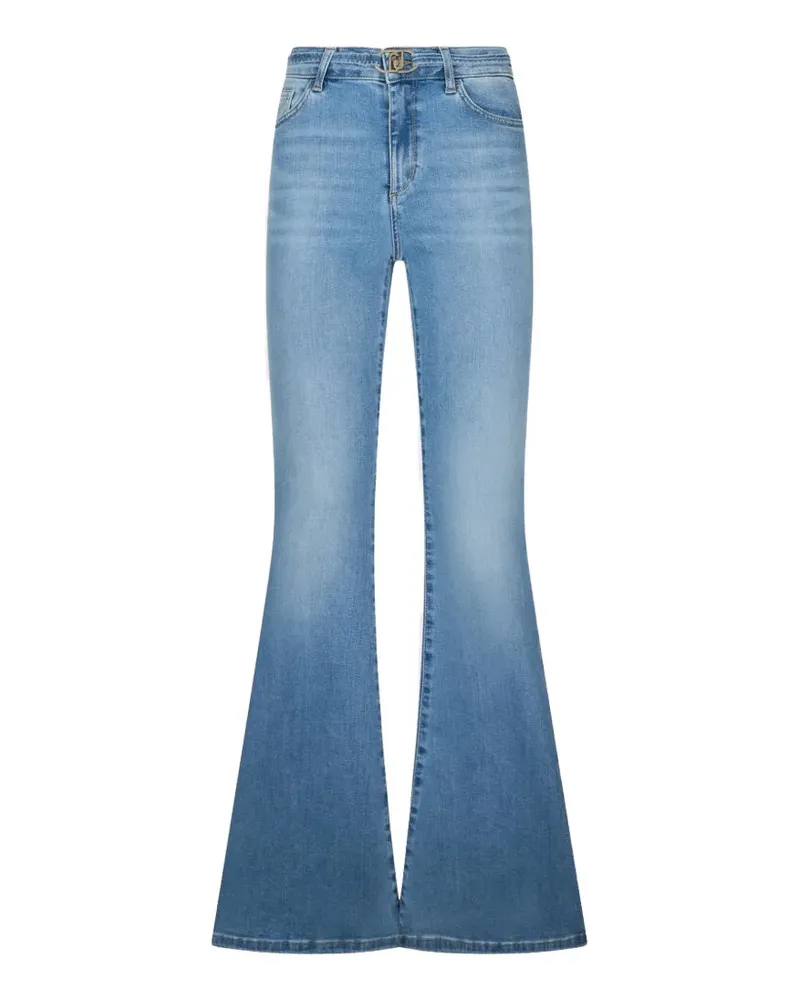 Liu Jo Schlagjeans mit Gürteldetail - Blau Blau