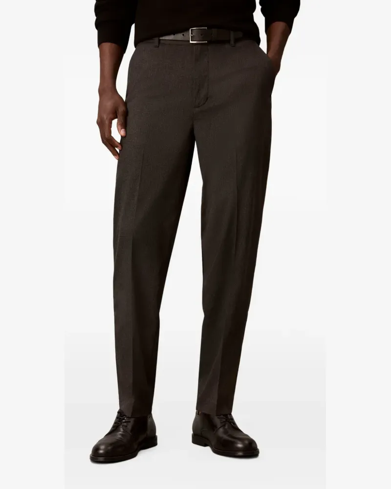 Calvin Klein pressed-crease tailored trousers - Grau Grau