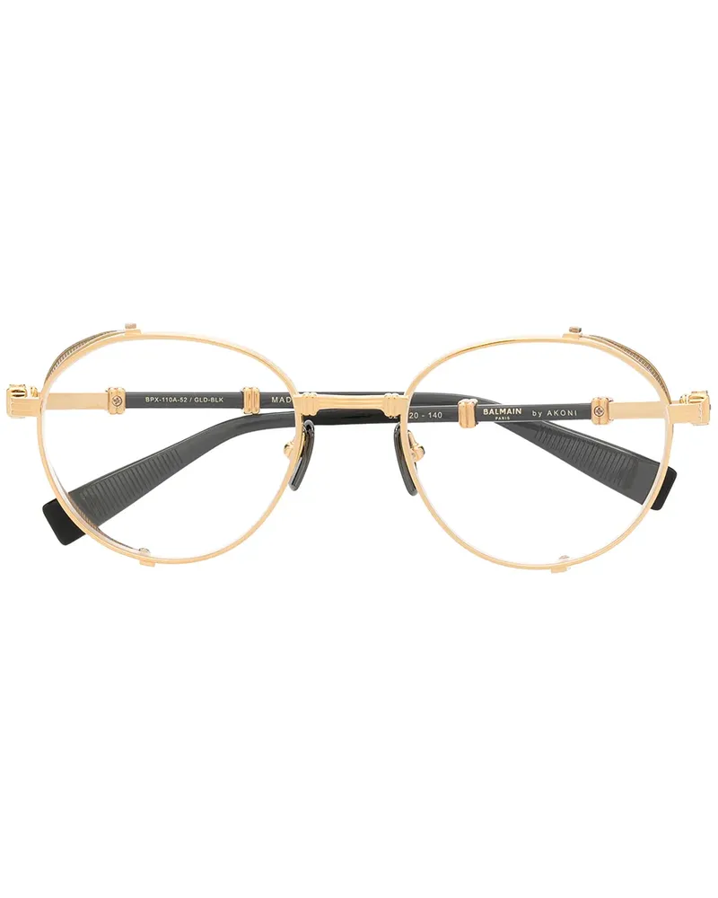Balmain Brille mit rundem Gestell - Gold Gold