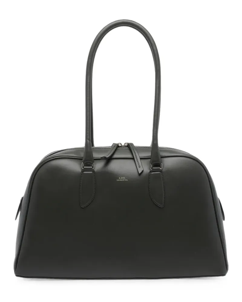 A.P.C. Paloma Schultertasche mit Logo-Print - Schwarz Schwarz