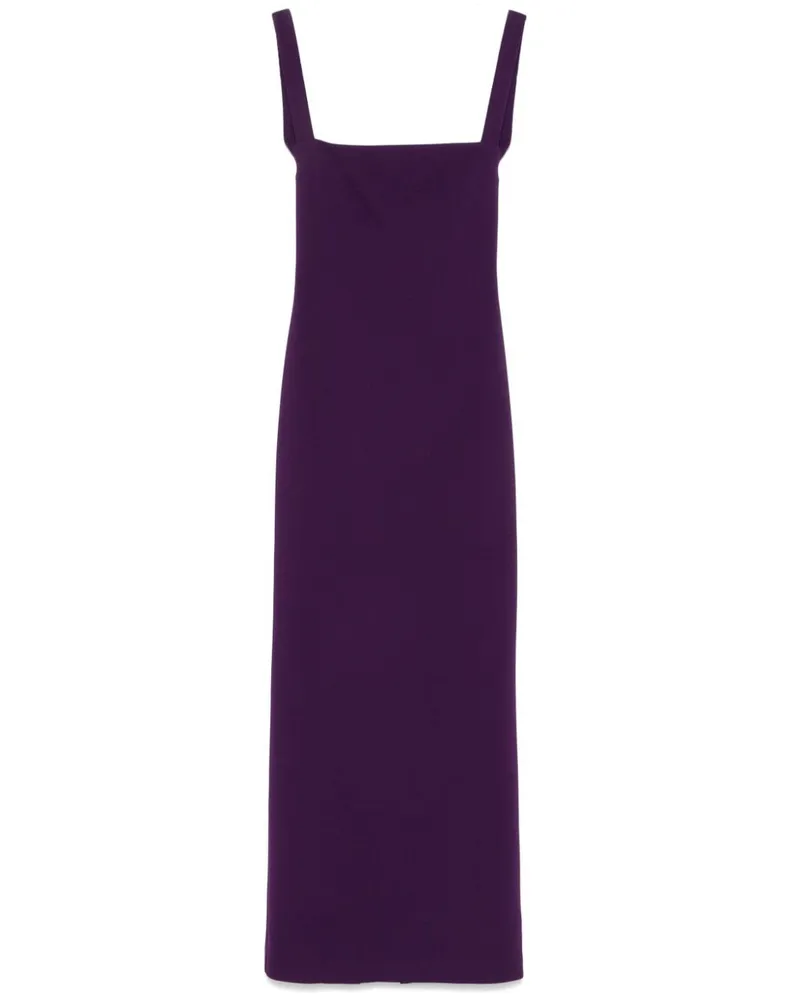 Blanca Maxikleid mit Krepp-Textur - Violett Violett