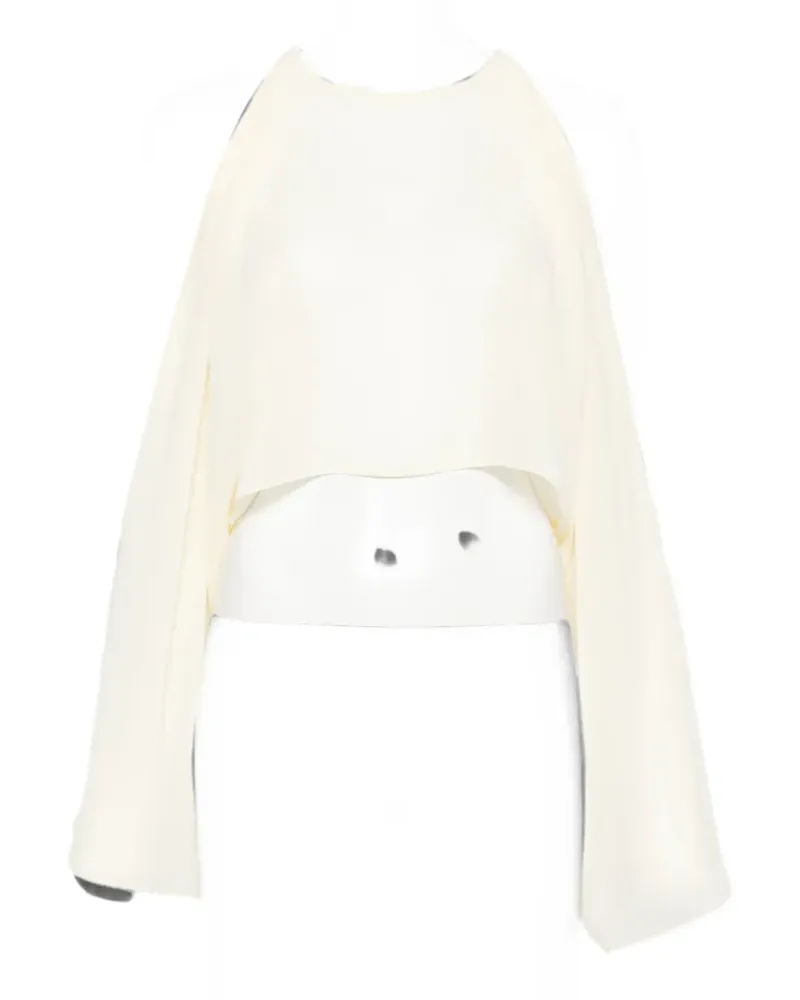 Patrizia Pepe halterneck cape scarf - Nude Nude