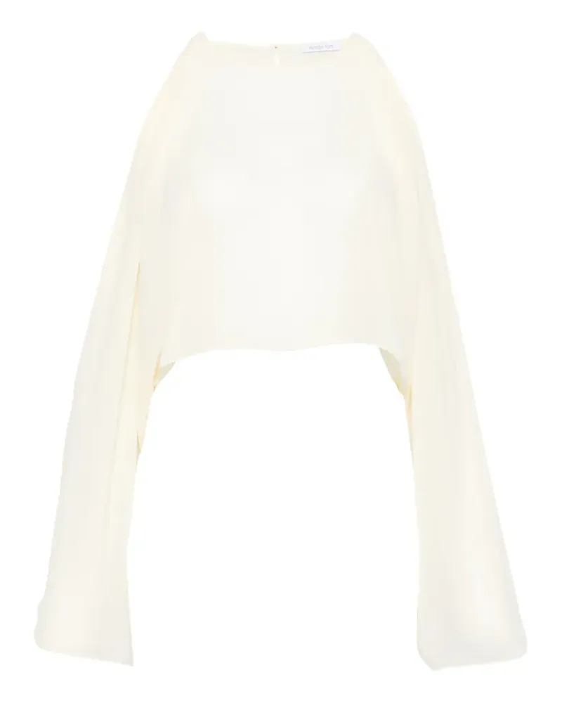 Patrizia Pepe halterneck cape scarf - Nude Nude