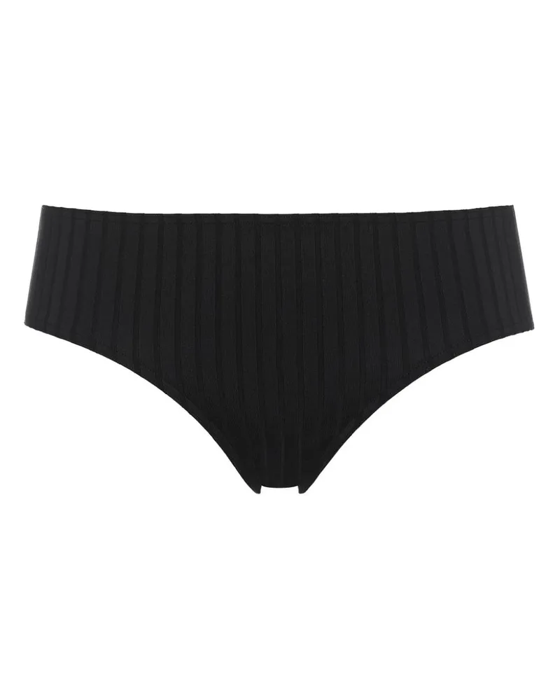 Eres Geripptes Terra Bikinihöschen - Schwarz Schwarz