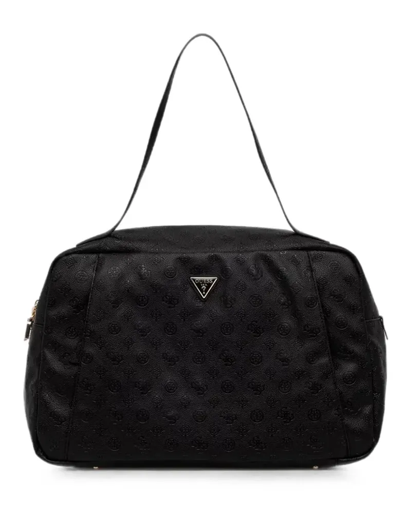 Guess Devon logo-embossed tote bag - Schwarz Schwarz
