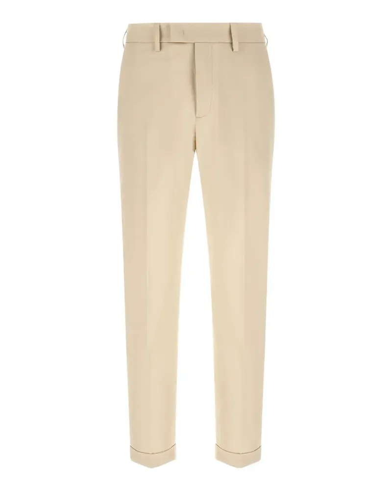 Department 5 pleated logo-patch trousers - Nude Nude