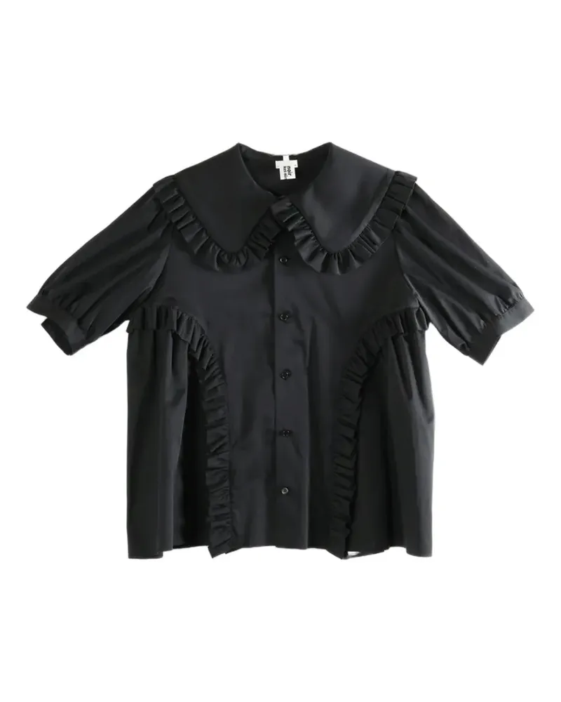 Comme des Garçons ruffled cotton shirt - Schwarz Schwarz