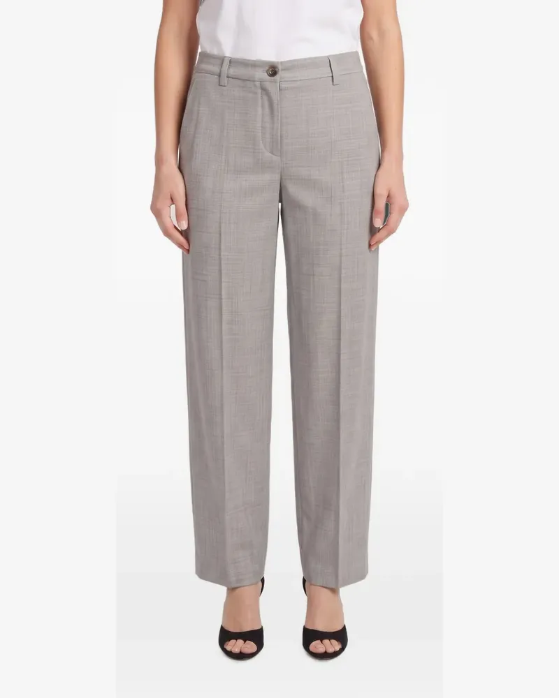 Brunello Cucinelli checked straight-leg trousers - Grau Grau