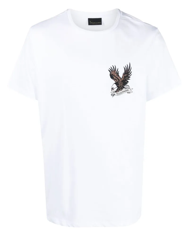 Billionaire T-Shirt mit Logo-Print White