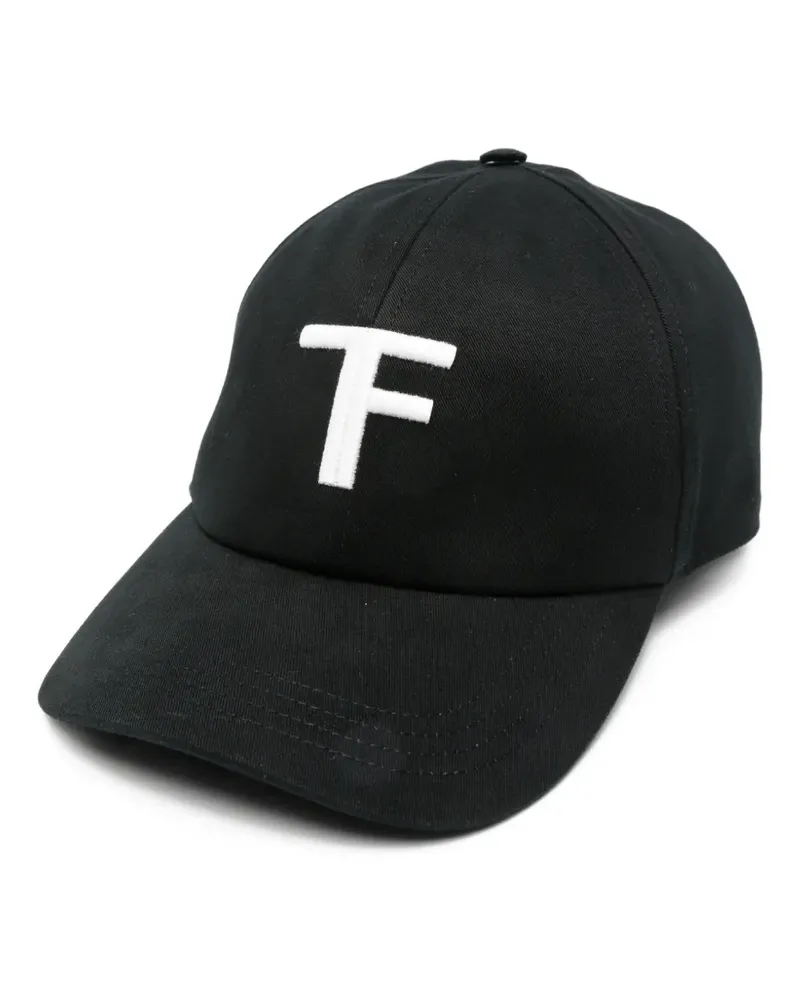 Tom Ford logo-embroidered baseball cap - Schwarz Schwarz