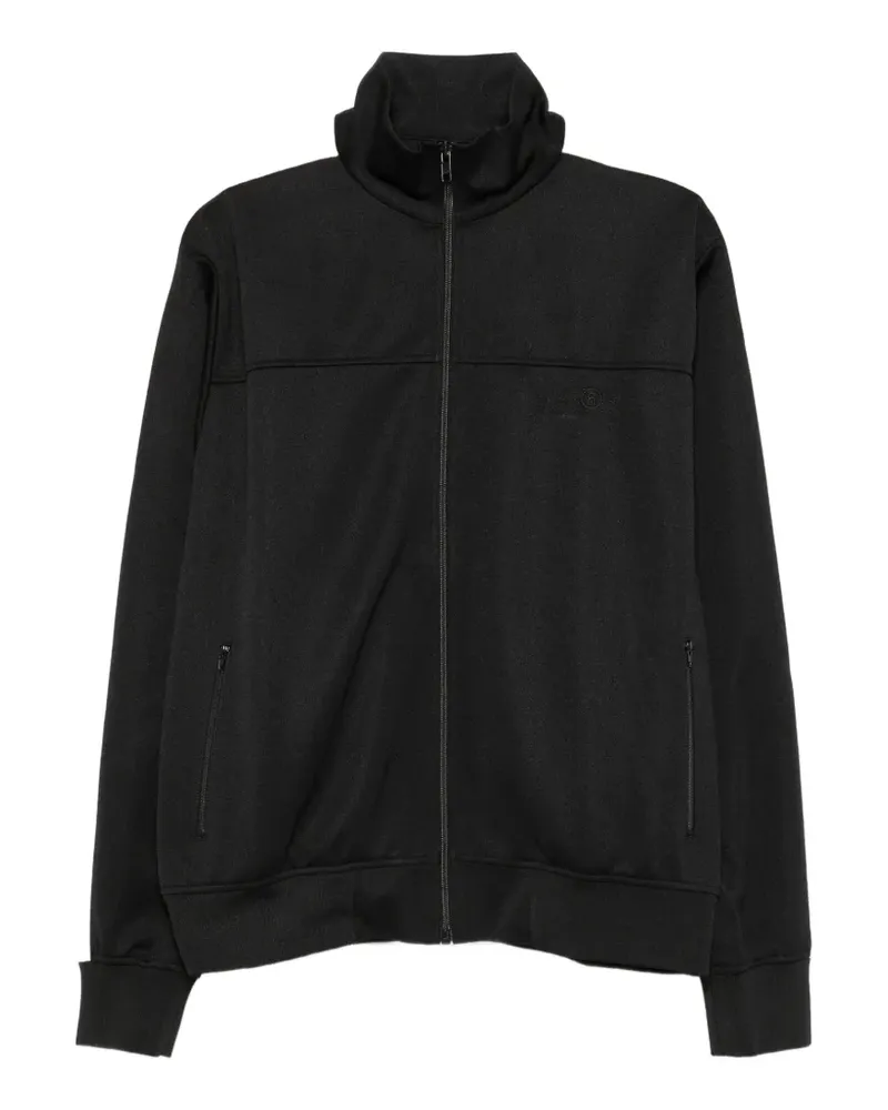 Maison Margiela Sweatshirtjacke mit Streifen - Schwarz Schwarz