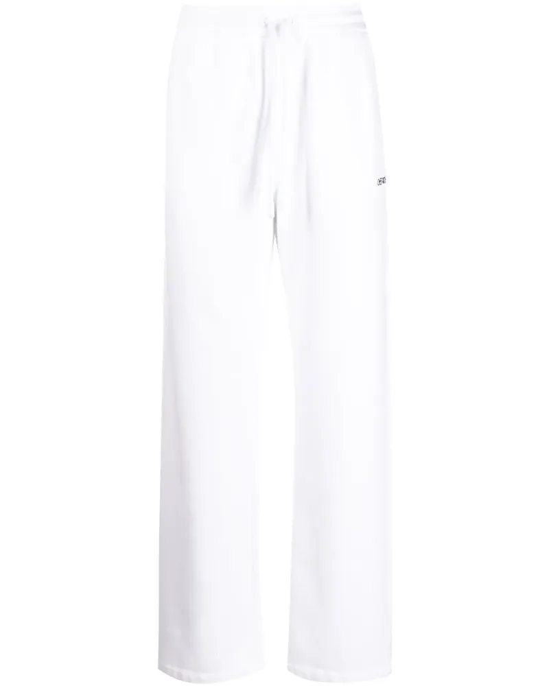 OFF-WHITE Stitch Diag Jogginghose - Weiß Weiß