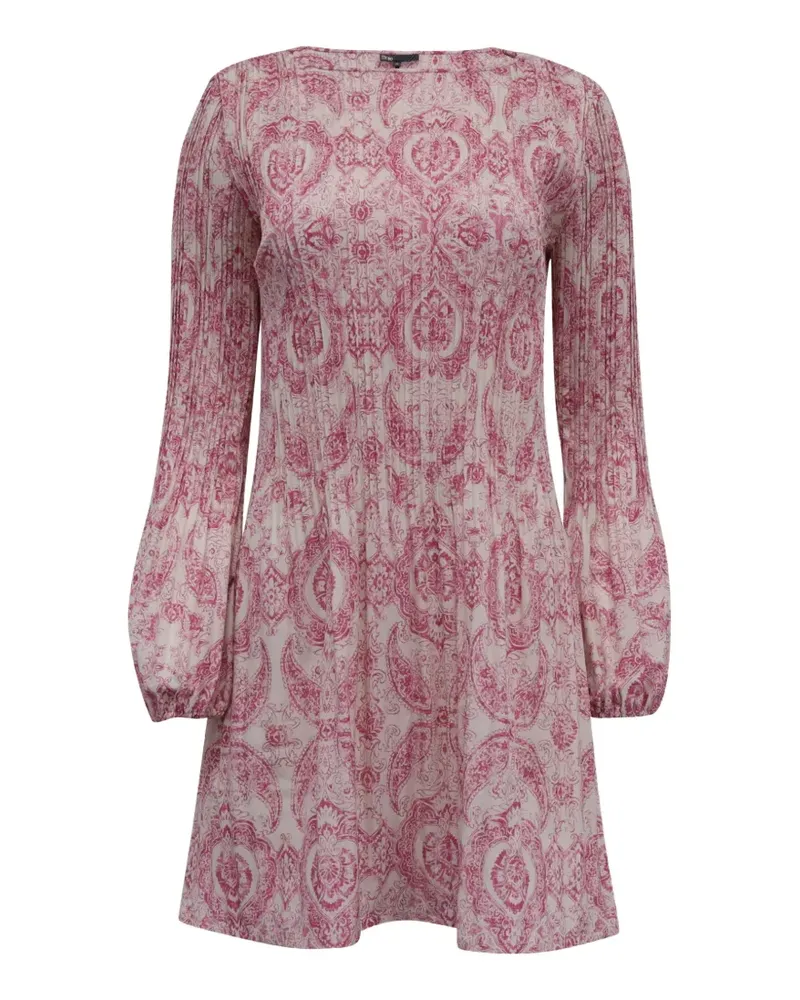 Maje Rockinal Kleid mit abstraktem Print - Rosa Rosa