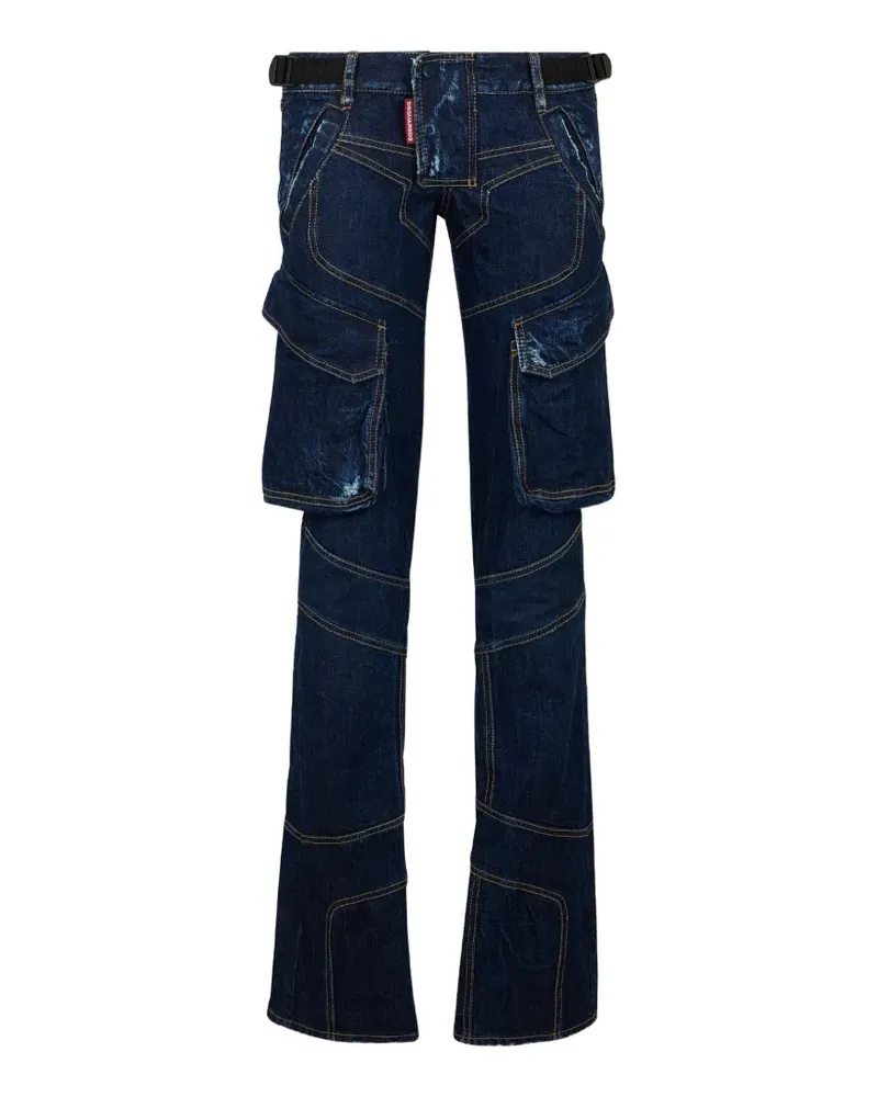 Dsquared2 Jeans mit Gürtelschlaufen - Blau Blau