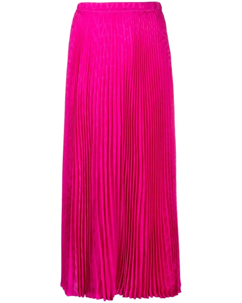 Valentino Garavani Midirock mit Falten - Rosa Rosa