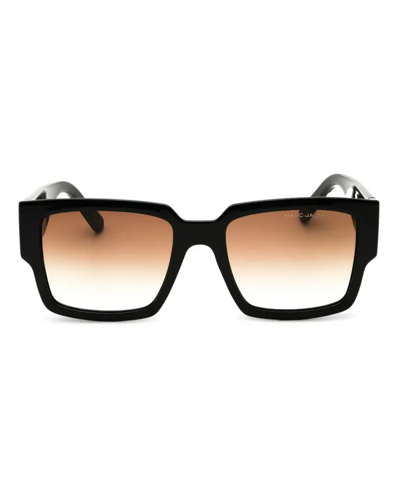 Marc Jacobs Sonnenbrille mit eckigem Gestell - Schwarz Schwarz