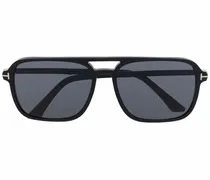 Getönte Pilotenbrille - Schwarz