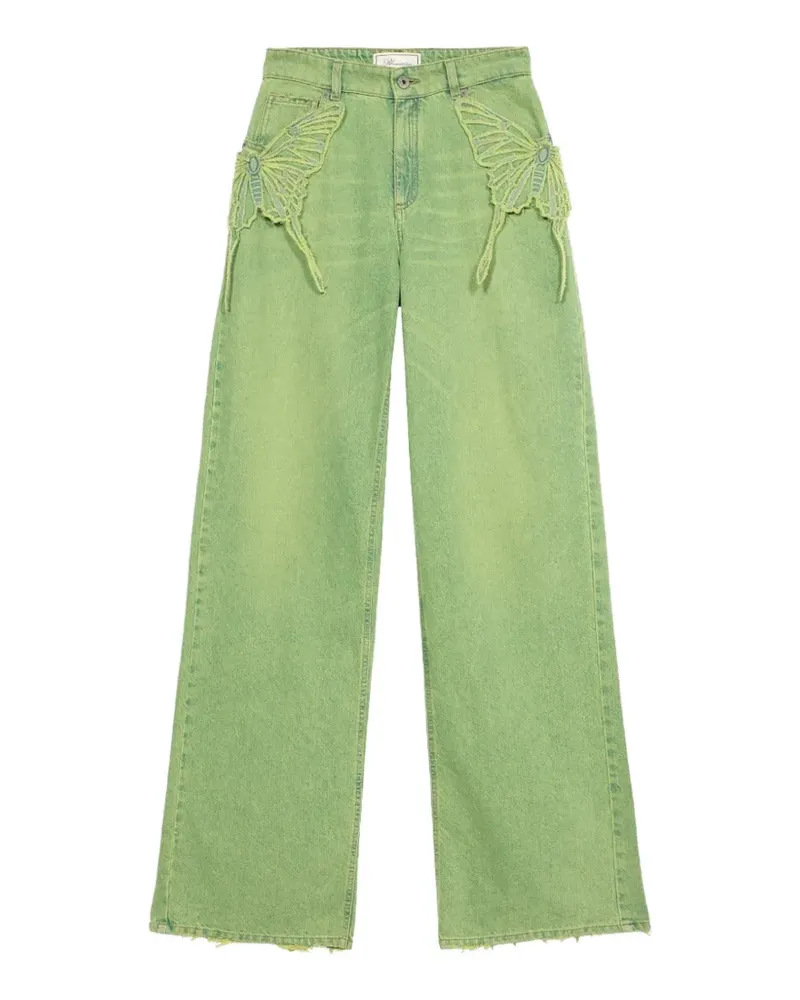Blumarine Butterfly Jeans - Grün Grün