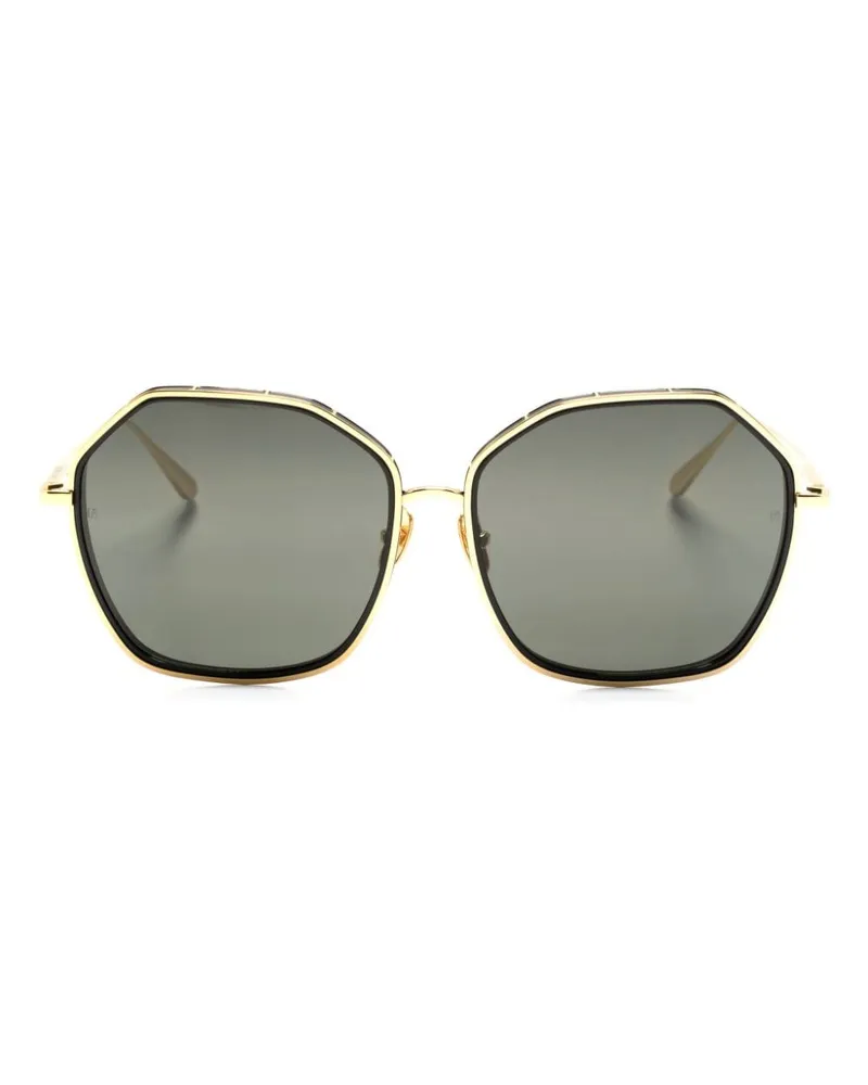 Linda Farrow Camila Sonnenbrille Gold