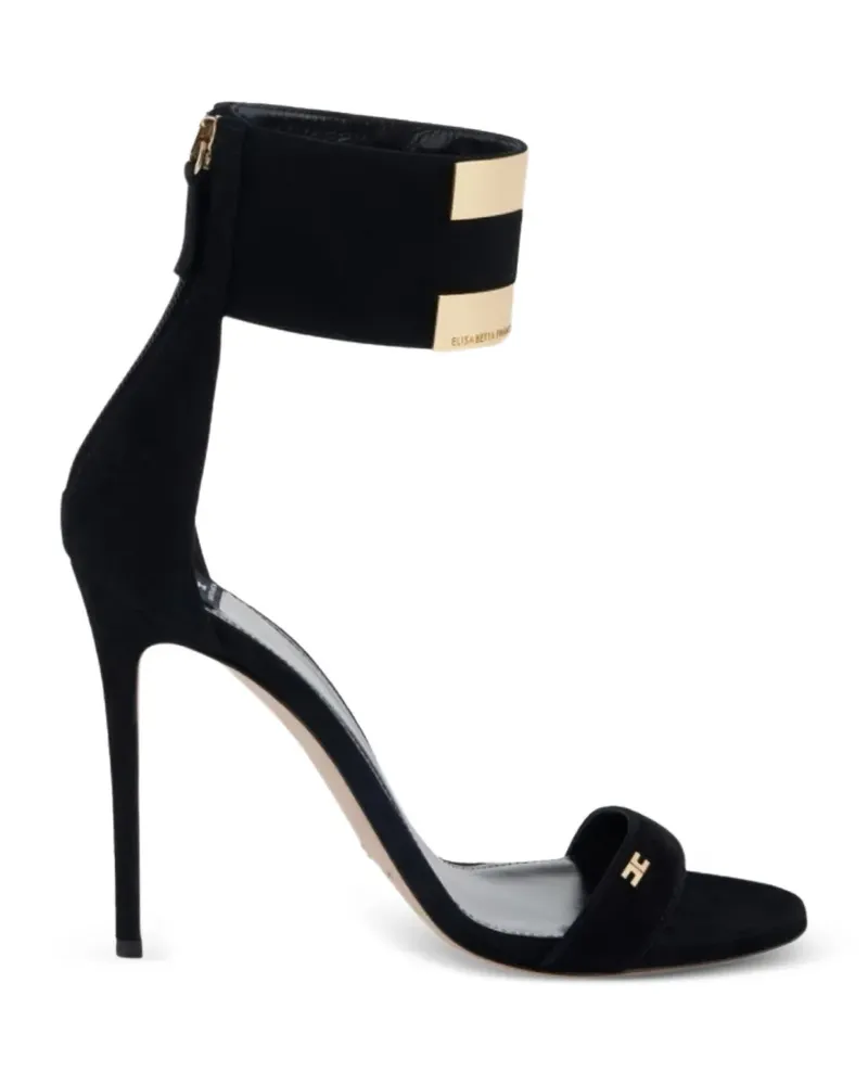 Elisabetta Franchi Sandalen mit Logo-Verzierung - Schwarz Schwarz