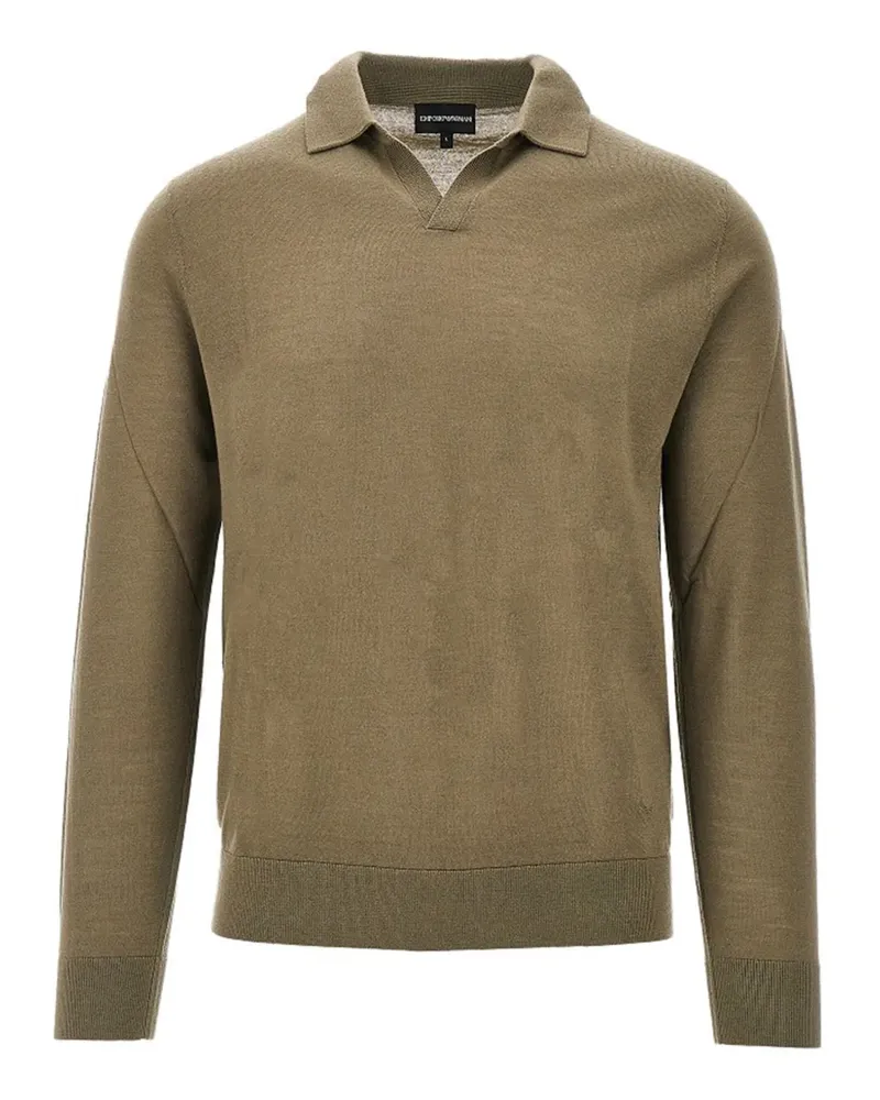 Emporio Armani Oberteil mit V-Ausschnitt - Grün Grün