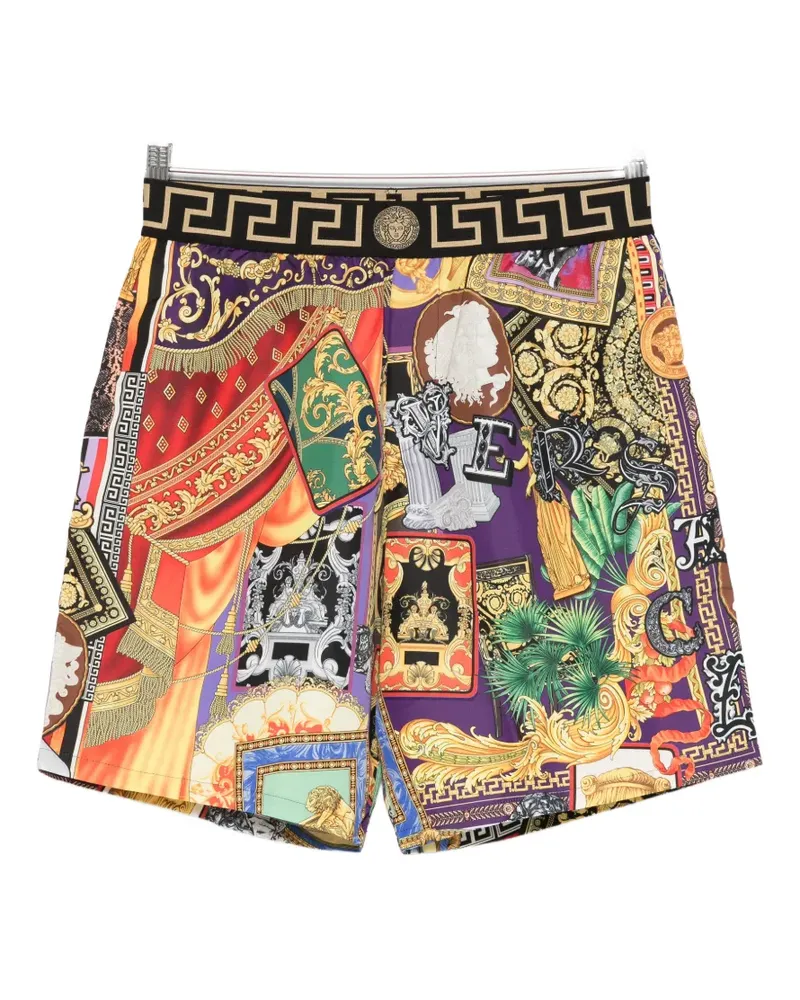 Versace baroque-print swim shorts - Gelb Gelb