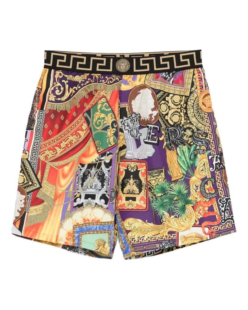 Versace baroque-print swim shorts - Gelb Gelb