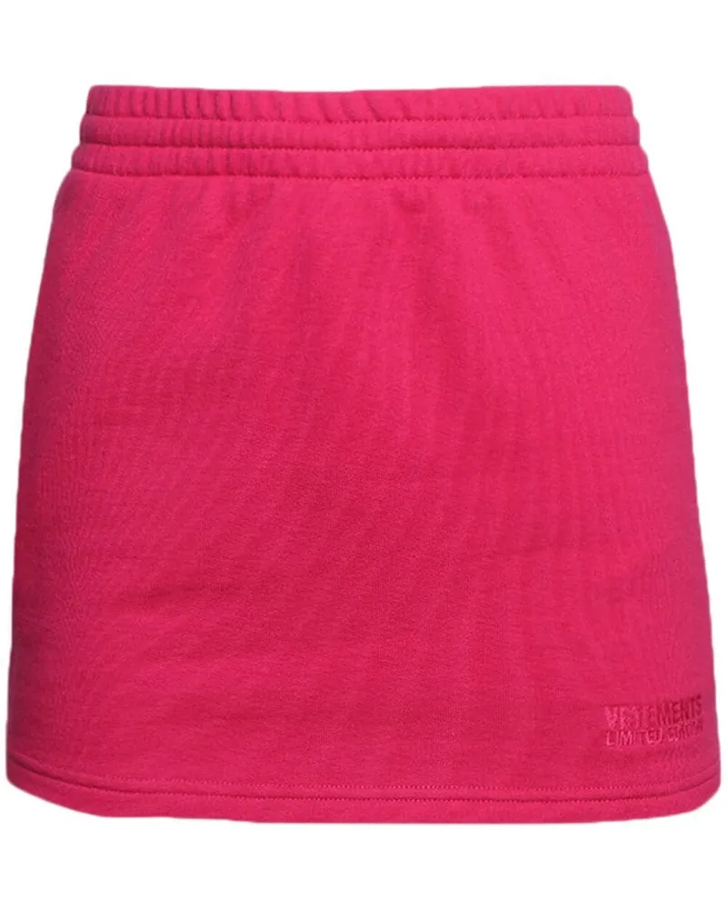 VETEMENTS Minirock mit Logo-Stickerei - Rosa Rosa
