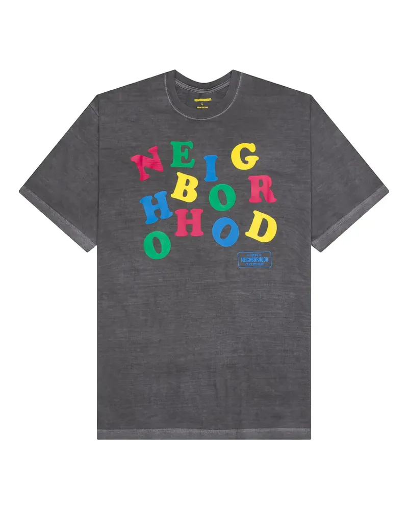 Neighborhood T-Shirt mit grafischem Print - Grau Grau