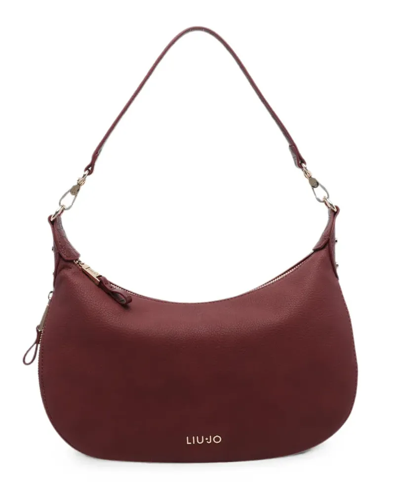 Liu Jo logo-plaque croc-effect shoulder bag - Rot Rot