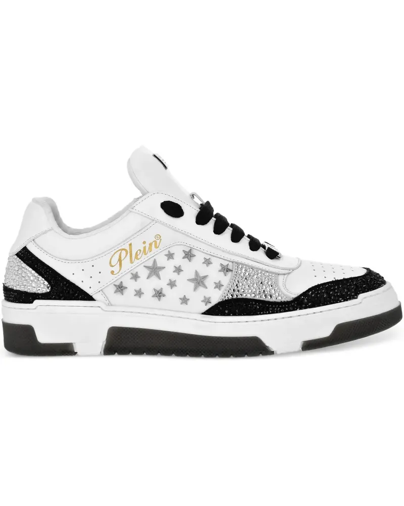 Philipp Plein Sneakers mit Nieten - Weiß Weiß