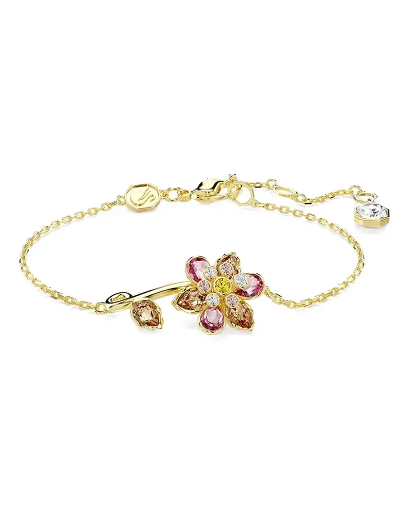 Swarovski Idyllia flower charm bracelet - Gold Gold