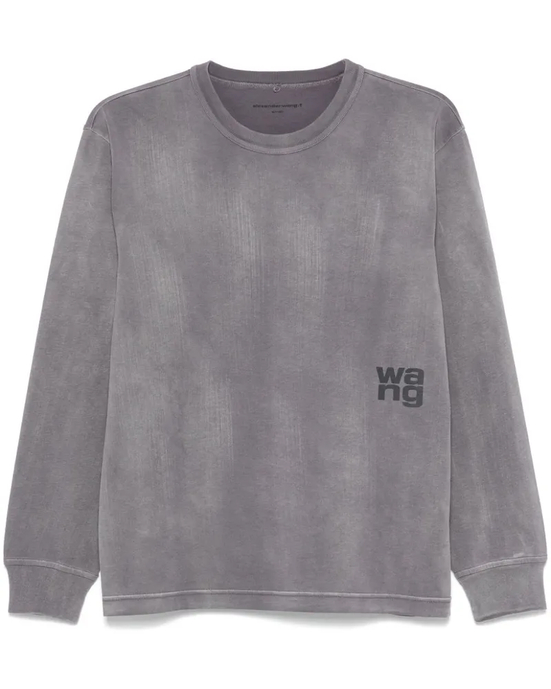 Alexander Wang T-Shirt mit vorstehendem Logo - Grau Grau