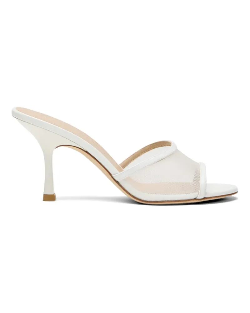 Stuart Weitzman 8.5cm Bareitall mules - Weiß Weiß