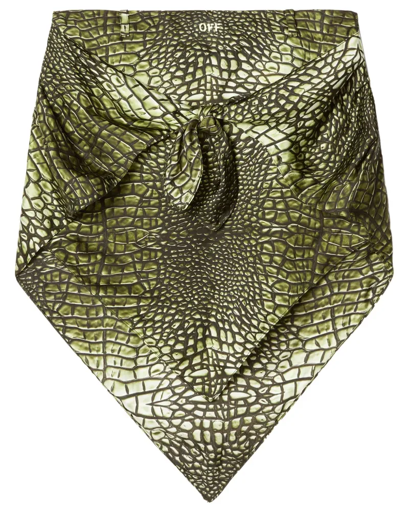 OFF-WHITE Croco Bandana Rock - Grün Grün