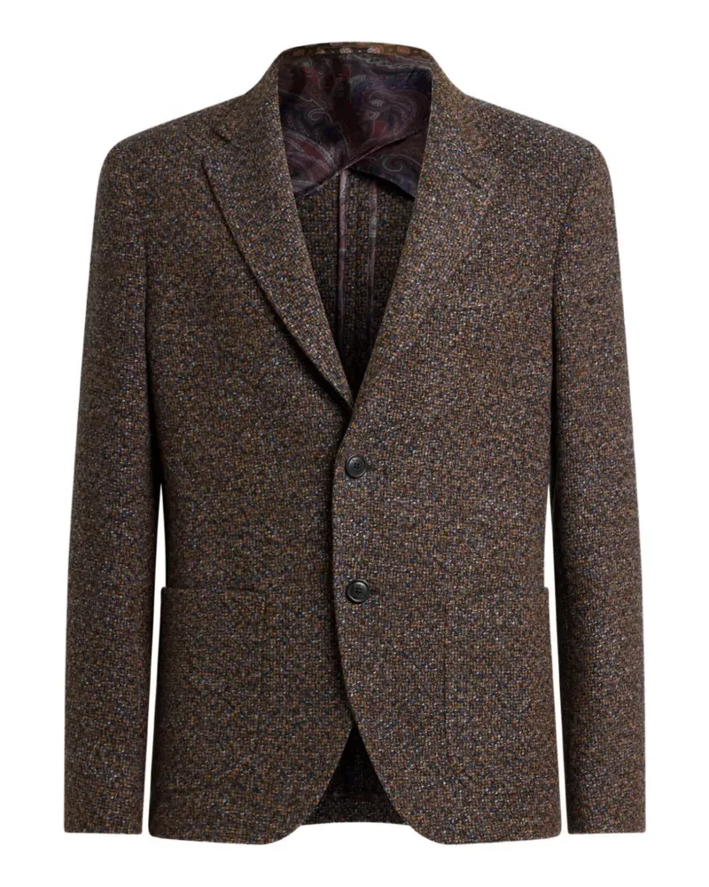 Etro Einreihige Jacke - Braun Braun