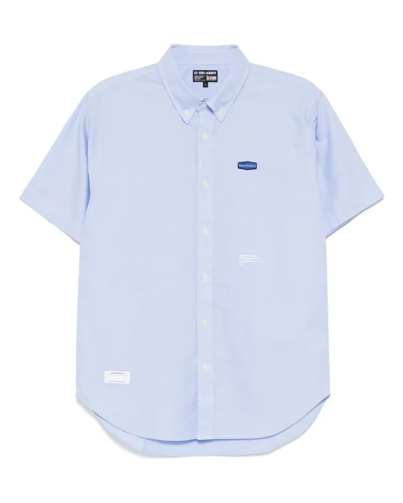 Izzue Hemd mit Logo-Patch - Blau Blau