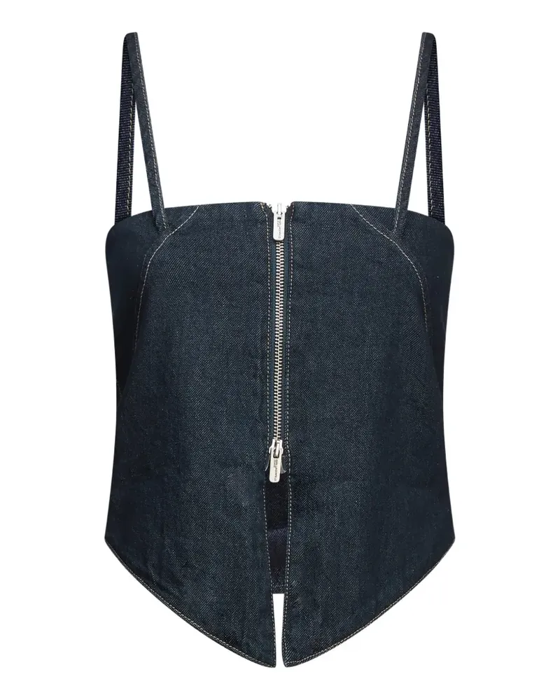 Karl Lagerfeld Jeans-Top mit Reißverschluss - Blau Blau