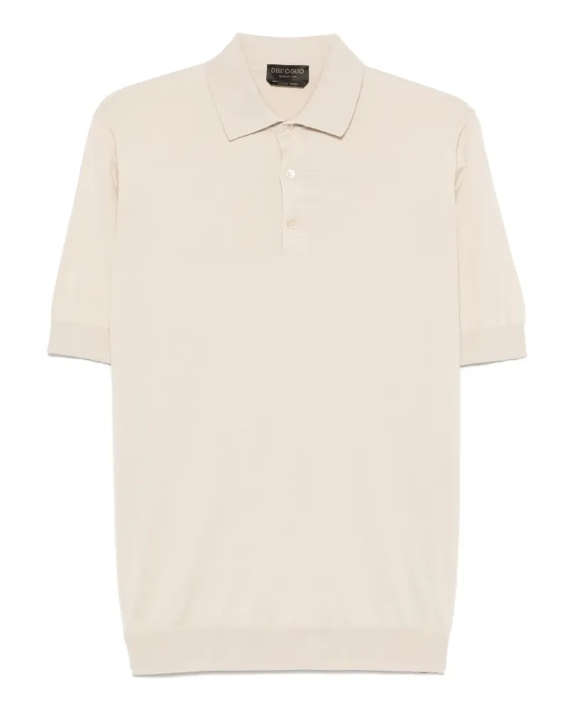 Dell'oglio Klassisches Poloshirt - Nude Nude