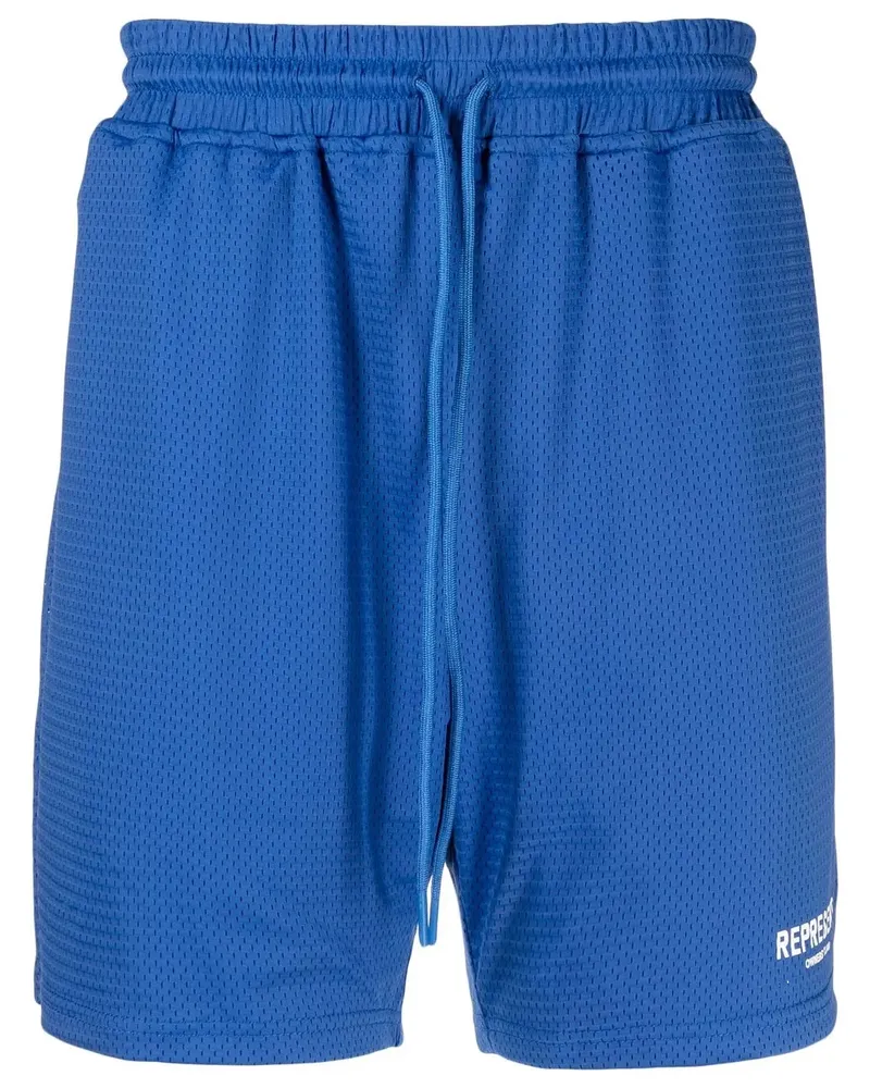 REPRESENT Joggingshorts mit Logo-Print - Blau Blau
